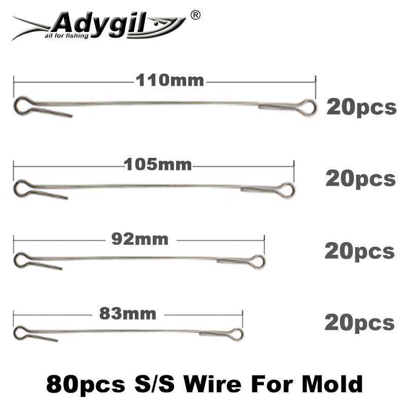 Fishing Lure Jig - Adygil DIY الصيد 80 قطعة S/S