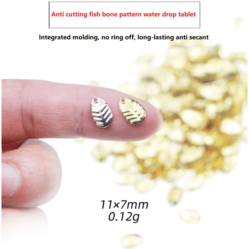 Fishing Lure Spinner - 50 قطعة/الوحدة DIY الصيد سبينر الترتر
