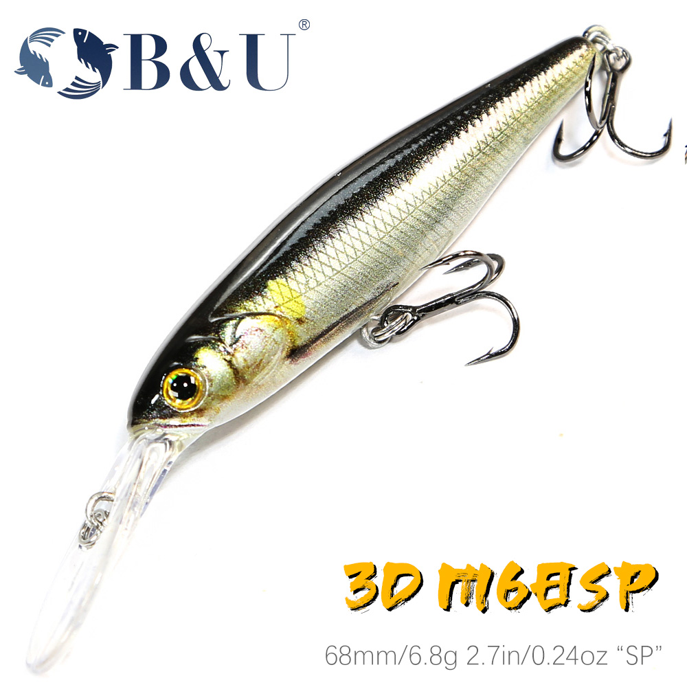 Fishing Lure Jerkbait - B & U 68 مللي متر