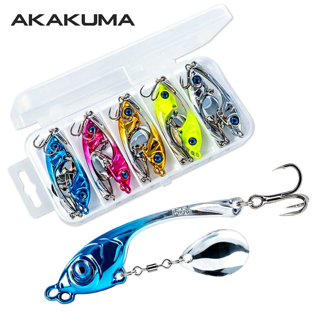 Fishing Lure Spinner - 10 قطع/صندوق طُعم صيد معدني VIB