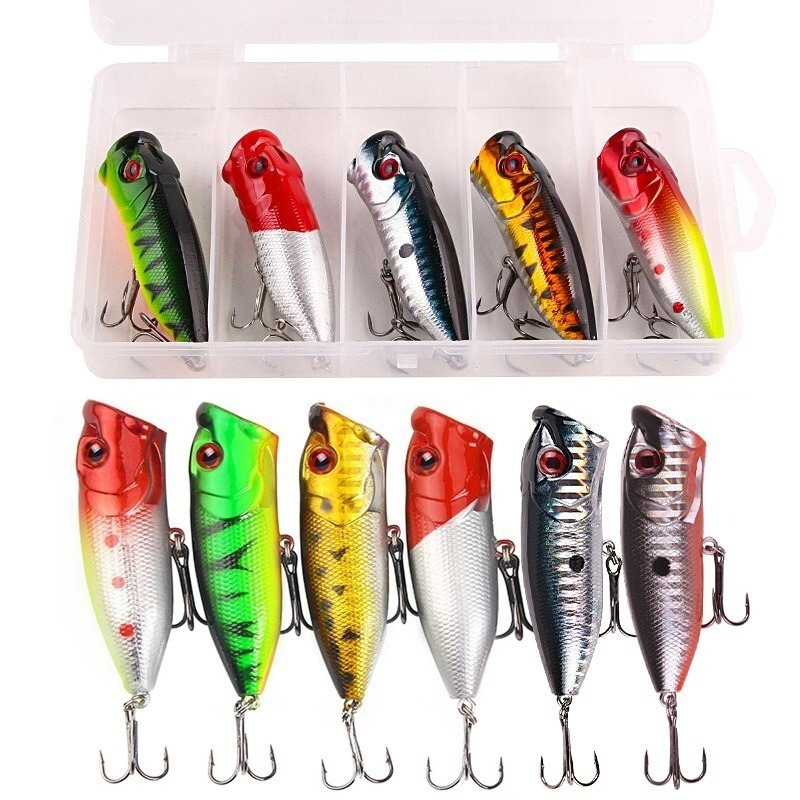 Fishing Lure Soft Plastic - 6 قطعة 6 ألوان (حقيبة opp)/5