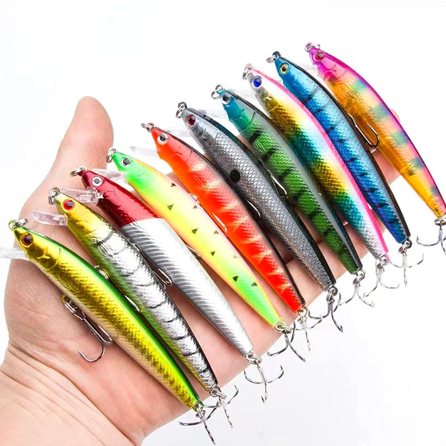 10 قطعة Jerkbait أسماك سويم سط - مراجعة Fishing Lure Jerkbait وسعره