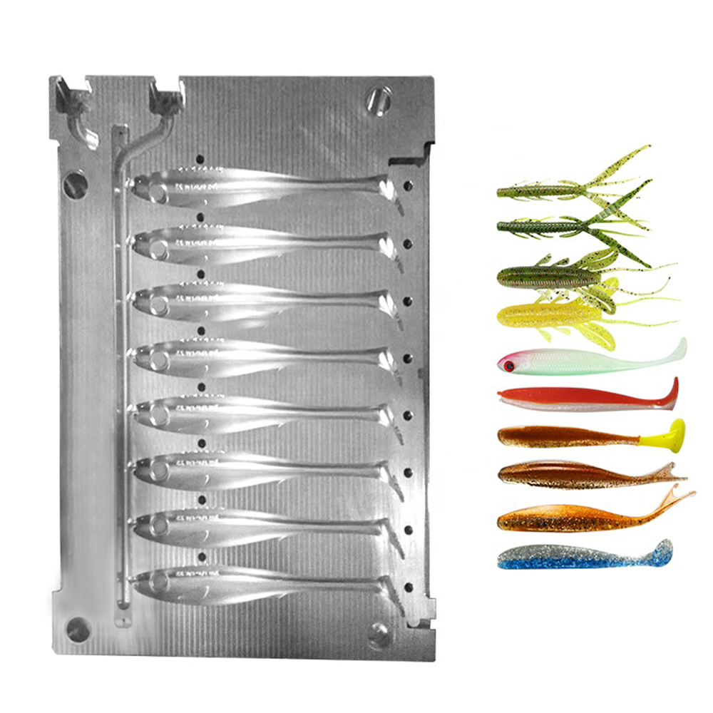 قالب صيد السمك المخصص المصنوع  - مراجعة Fishing Lure Soft Plastic وسعره