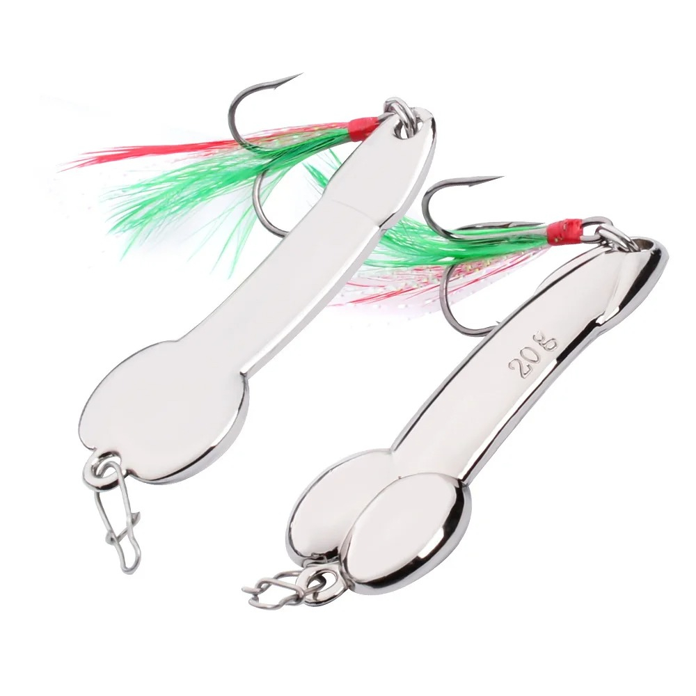 ملعقة معدنية شكل القضيب الصيد  - مراجعة Fishing Lure Spoon وسعره