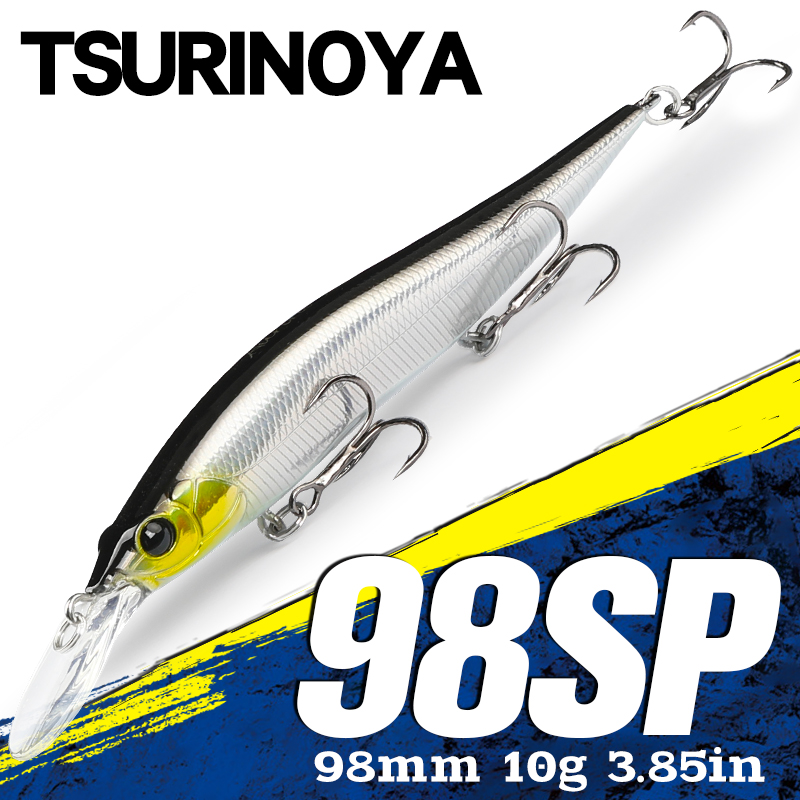 TSURINOYA تعليق البلمة Jerkbai - مراجعة Fishing Lure Jerkbait وسعره