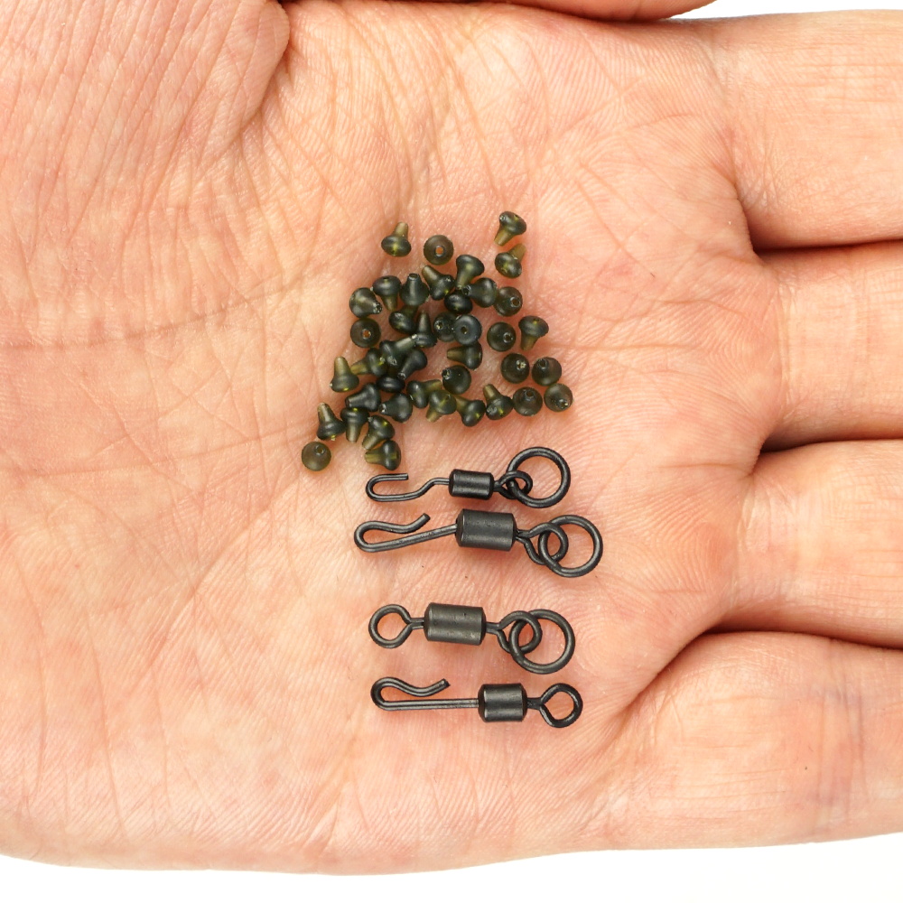 70 قطعة من مثبتات الطعم المطاط - مراجعة Fishing Lure Spinner وسعره