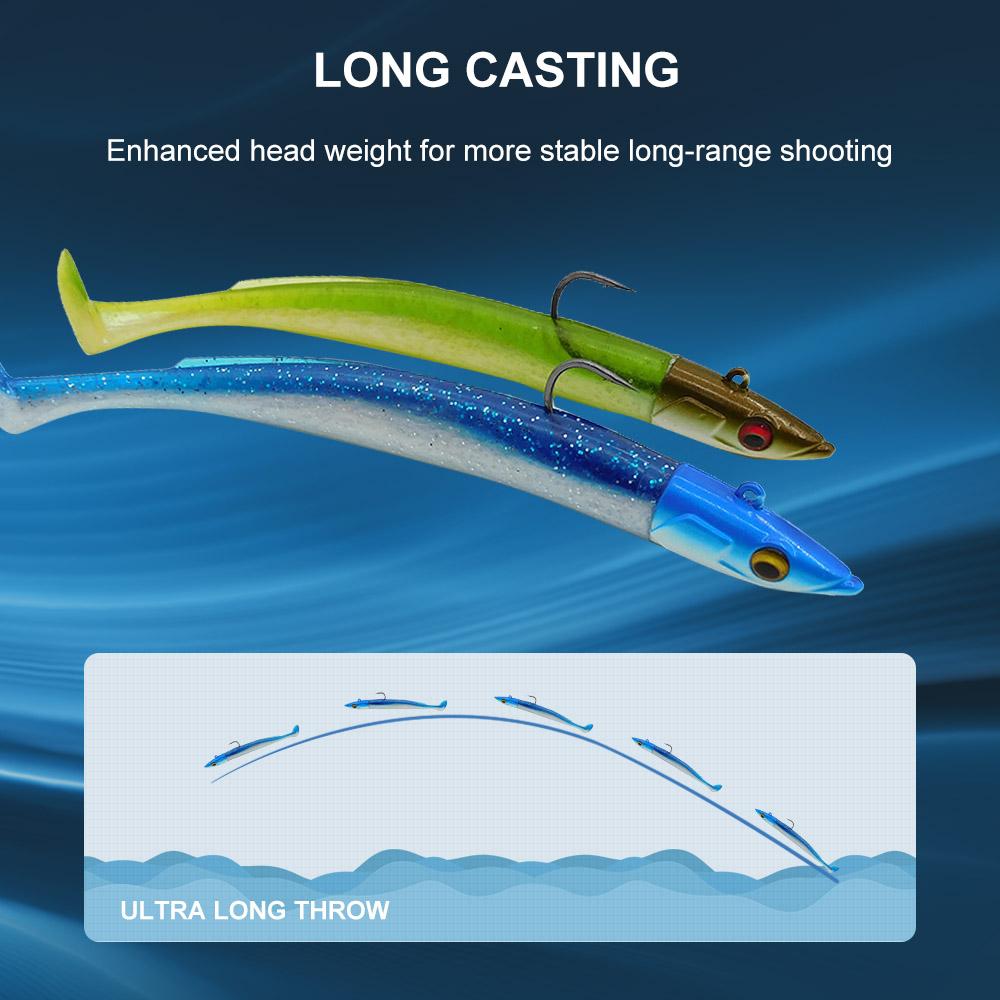 ESFISHING طعم صيد ناعم، طعم سب - مراجعة Fishing Lure Soft Plastic وسعره