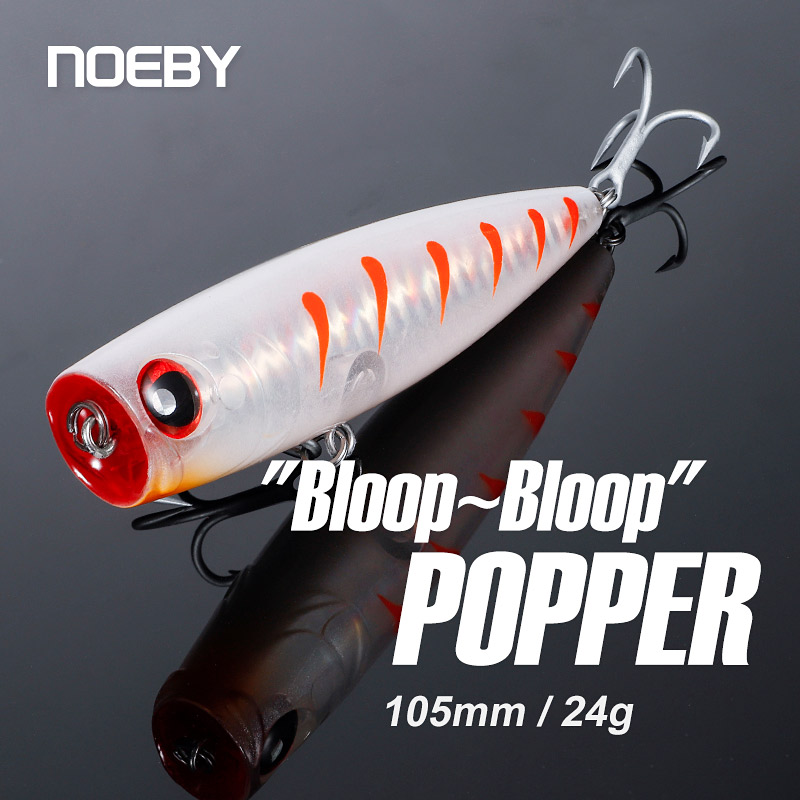 Noeby 105 مللي متر 24 جرام توب - مراجعة Fishing Lure Popper وسعره