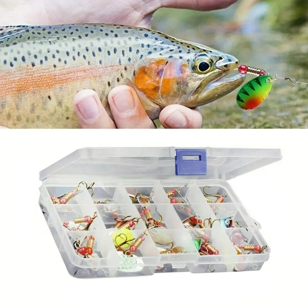 30 قطعة طُعم صيد معدني دوار عل - مراجعة Fishing Lure Spinner وسعره