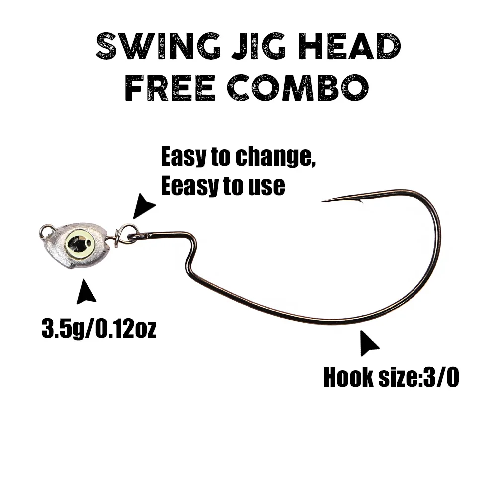B&U رأس جيغ سوينغ تشيبوراشكا،  - مراجعة Fishing Lure Jig وسعره
